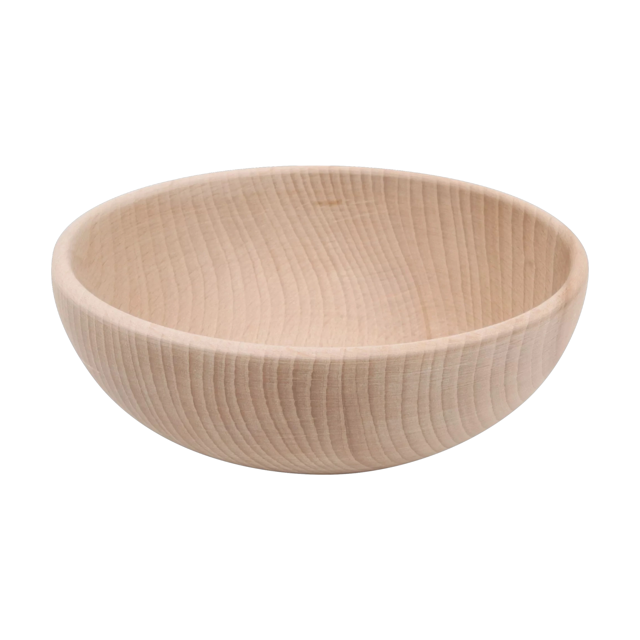 Holzschale aus hellem Holz, schlicht und rund, gefertigt in einer kleinen deutschen Manufaktur. Perfekt für moderne, nachhaltige Wohnstile, passend zur ästhetischen und designorientierten Philosophie von KLICKKLACK.