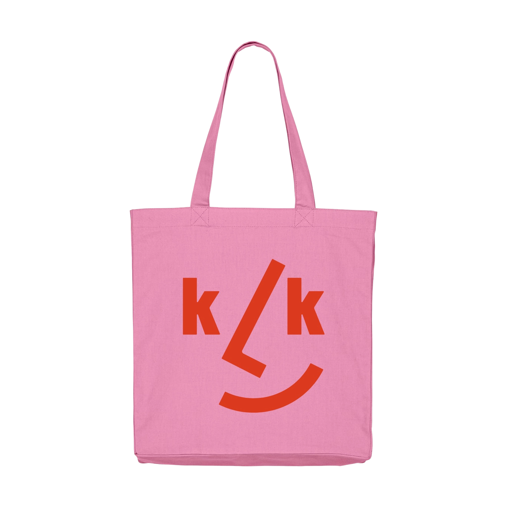 Stofftasche Zuckerwatte aus 100% recycelter Baumwolle im exklusiven KLICKKLACK-Design. Zeigt ein stilisiertes Gesichtsmotiv, lange Tragegriffe und praktische Innentasche für extra Volumen.