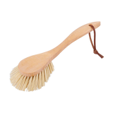 Spülbürste extragroß mit Holzgriff, natürlichen Borsten und Lederaufhängung, ideal für umweltbewusstes Geschirrspülen oder Reinigen. Perfekt für moderne Nutzer, die nachhaltige, ästhetische Produkte von KLICKKLACK schätzen.