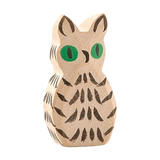 Weiße Holzeule mit grünen Augen von Ostheimer
