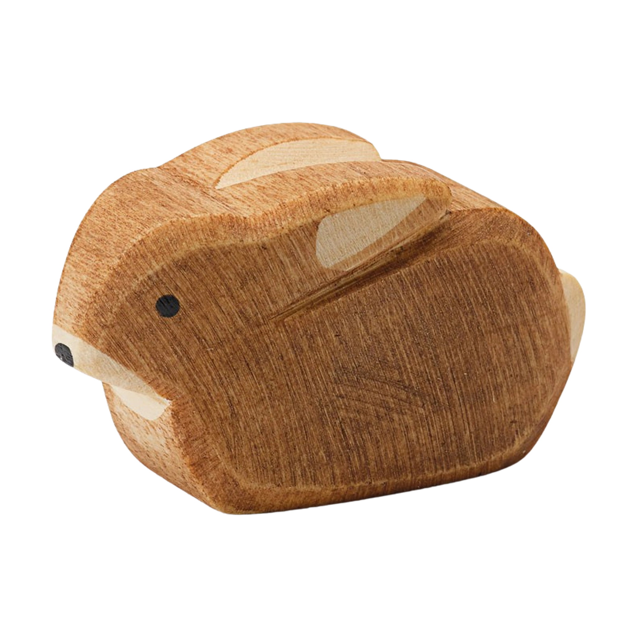 Holztier: Hase klein, liebevoll handbemalt aus massivem Ahornholz, ideal für kreatives Spielen. Perfekt kombinierbar mit weiteren Holzfiguren, hergestellt in Deutschland.