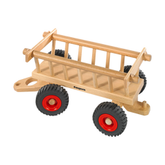 Heuwagen aus Holz mit beweglicher Deichsel