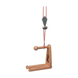 Zubehör: Ladegabel für Kran aus massivem Buchenholz, mit Haken und Kugel, passend für Hoch- und Mobilkräne, gefertigt in Deutschland. Nachhaltiges Design, ideal für moderne, umweltbewusste Anwendungen.