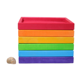 Freies Spiel: Regenbogen Holzrahmenset