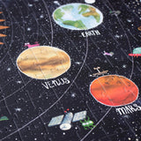 Puzzle: Entdecke die Planeten – 200-teiliges Puzzle mit Planeten- und Sternenmuster, leuchtet im Dunkeln, aus FSC-Papier und recyceltem Karton, ideal für Kinder ab 6 Jahren.