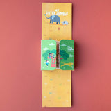 Taschenpuzzle: My little jungle mit 24 Teilen und 16 Suchkarten, zeigt Elefanten und kindgerechte Illustrationen. Ideal für unterwegs, aus FSC-Papier und recyceltem Karton, für Kinder ab 3 Jahren.