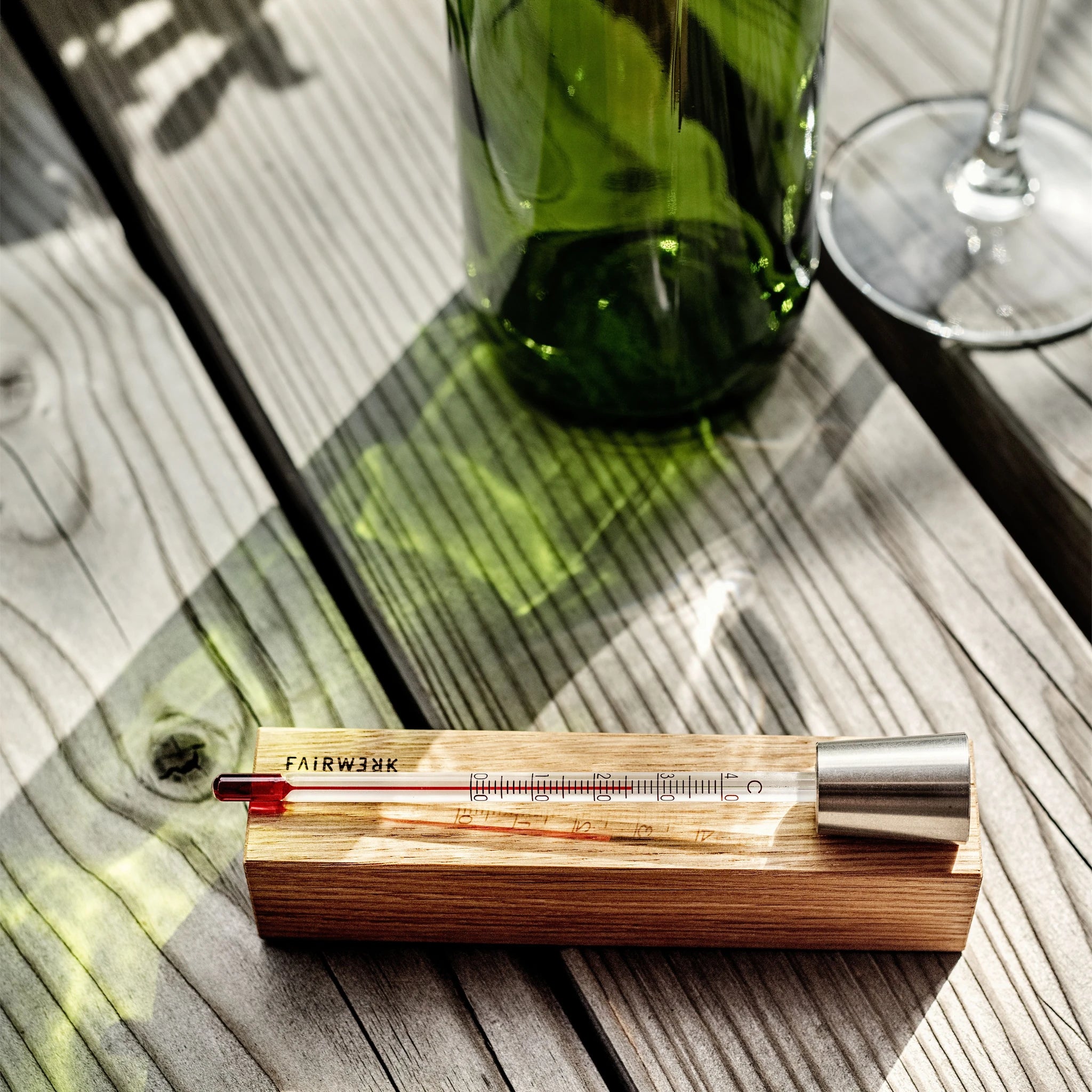 Detailansicht des Weinthermometers