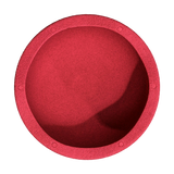 Stapelstein: Red, ein rundes, flaches Kunststoffteil mit glattem Inneren und erhöhtem Rand, geeignet als Abdeckung für Gehäuse. Markiert mit 30000, Made in Germany, CE-Symbol und Recycling-Emblem.