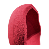 Stapelstein: Rot, ein geformtes Filzpod in Eierform, bietet vielseitige Nutzungsmöglichkeiten. Perfekt als Katzenhöhle oder akustische Privatsphäre-Pod, verkörpert es KLICKKLACKs nachhaltige und ästhetisch ansprechende Produktphilosophie.