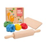 Set Kleine Knetwerkstatt mit Spielknete, Nudelholz und Frühstücksbrett