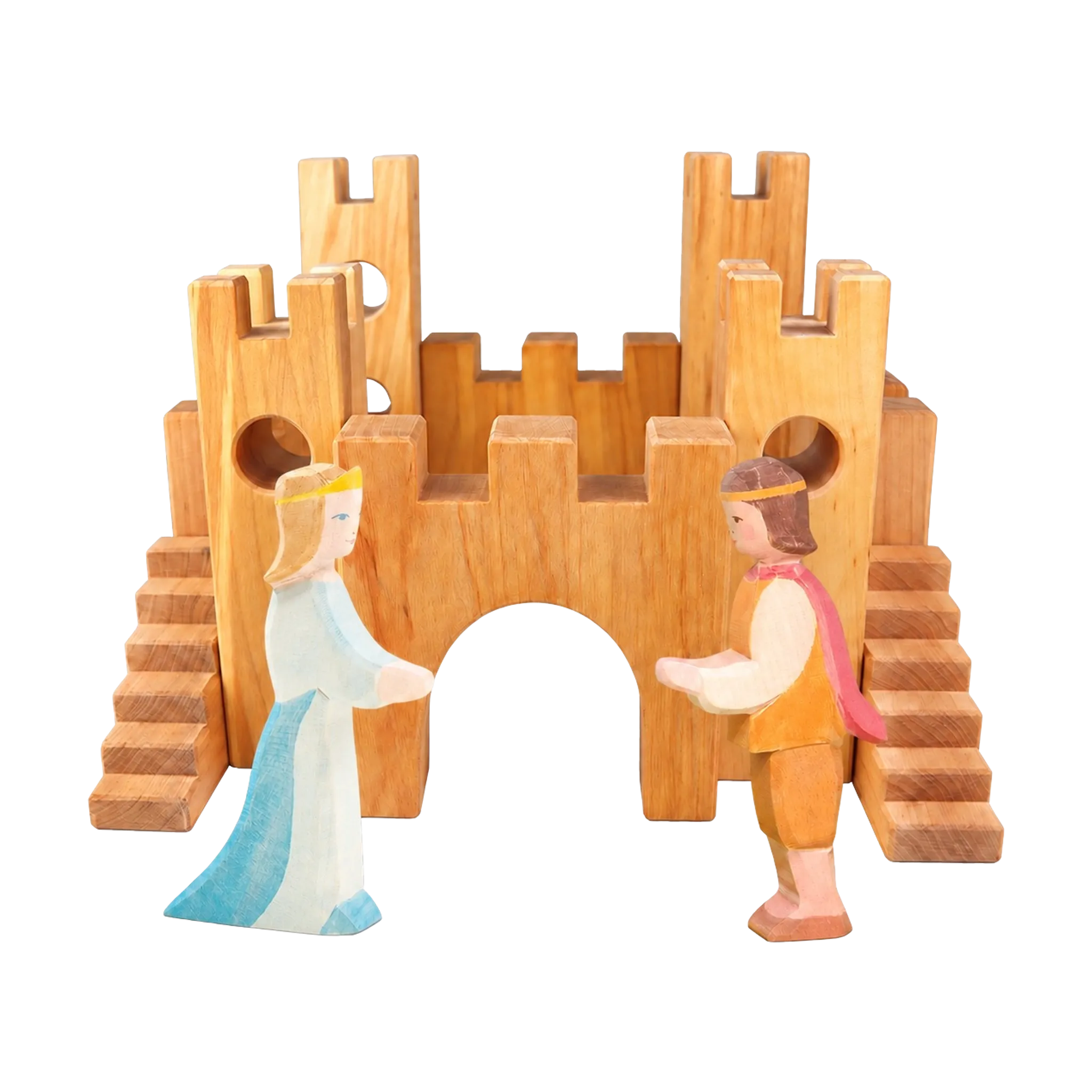 Set Märchenburg mit Ritterburg, Prinz und Prinzessin